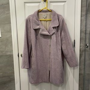 Plus Size Lilac Chevon Peacoat